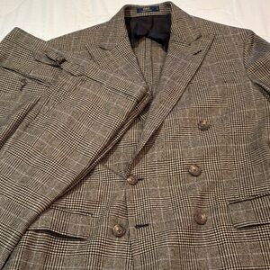 Ralph Lauren Men's Brown Plaid Suit